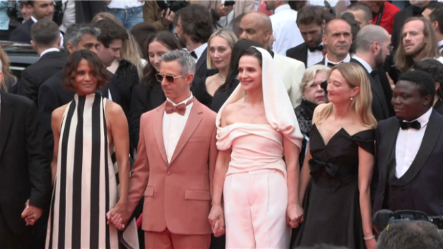 Le jury du 78ème festival de Cannes arrive pour la cérémonie d'ouverture et la projection du film « Partir un Jour » présenté hors compétition lors de la 78ème édition du Festival de Cannes.