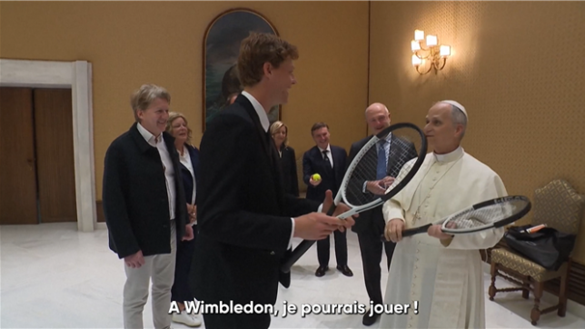 Le pape Léon XIV a reçu mercredi le numéro 1 du tennis mondial, l'Italien Jannik Sinner, actuellement en lice au Masters 1000 de Rome.