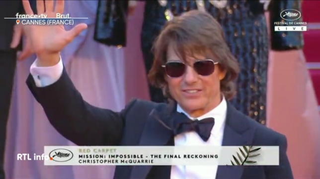 Arrivée très remarquée de Tom Cruise au 78ème Festival de Cannes