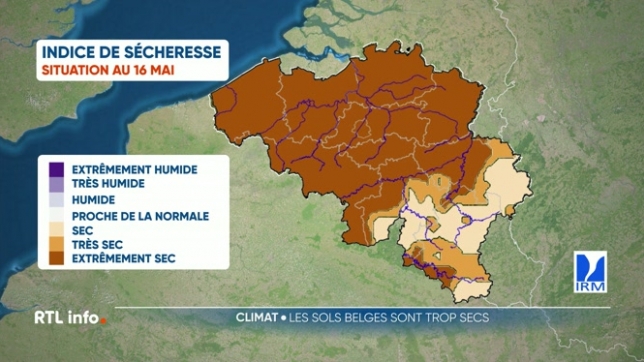 Des images prises à Oud-Heverlee, entre Bruxelles et Louvain, montrent des étangs asséchés, des réserves d'eau à un niveau très bas ou encore des champs très secs. La situation est plus problématique en Flandre qu'en Wallonie. Comment expliquer cette différence ?