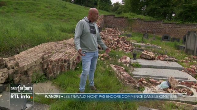 Le cimetière situé sur les hauteurs de Liège avait été ravagé lors de fortes pluies, dans la nuit du 17 au 18 mai 2024. Les travaux devraient commencer dans les prochaines semaines, au grand soulagement des riverains.