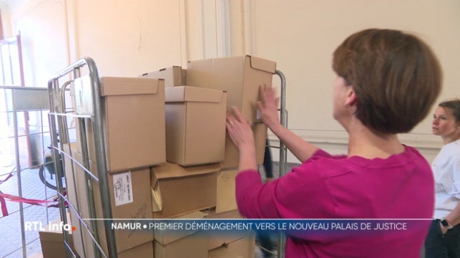 Le déménagement de tous les tribunaux a commencé et doit durer au moins 2 mois. Dossiers en cours, pièces à conviction, archives, tout doit prendre place dans les nouvelles armoires pour un fonctionnement optimum. L'installation définitive est espérée pour la fin du mois d'août.