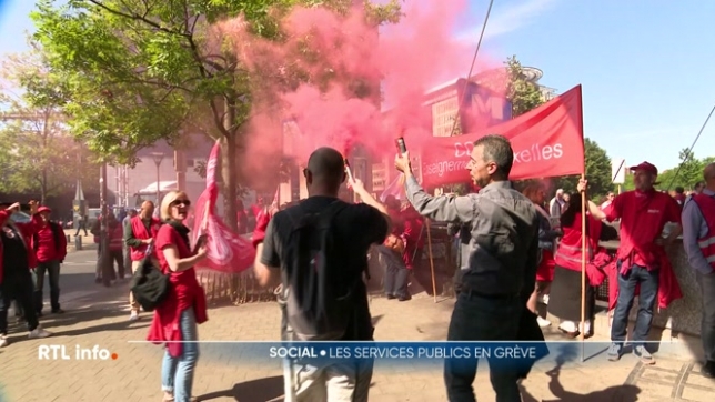 La CGSP a appelé le secteur public à croiser les bras ce mardi afin de dénoncer la politique du nouveau gouvernement fédéral, ce qui a des répercussions sur la circulation des transports en commun.