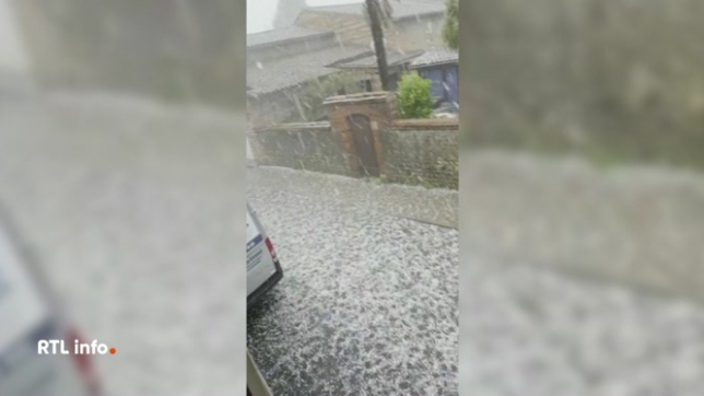 Orages de grêle et inondations en France