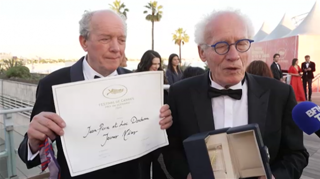 Les frères Dardenne ont reçu le Prix du scénario pour leur film Jeunes mères ce samedi soir au Festival de Cannes. Et la Palme d'or a été décernée au cinéaste et dissident iranien Jafar Panahi pour son film Un simple accident, tourné clandestinement.