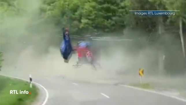 Un hélicoptère de secours a frôlé la catastrophe dans le nord du Luxembourg