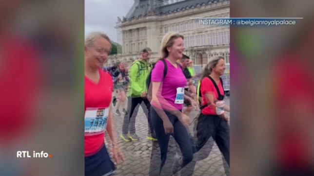 Habituée de l'événement, la reine Mathilde a pris part à la marche organisée à l'occasion des 20 kilomètres de Bruxelles.