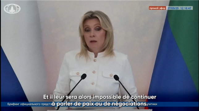 Une porte-parole du ministère russe des Affaires étrangères répond à la déclaration du chancelier allemand Friedrich Merz selon laquelle l'Allemagne, ainsi que les autres principaux soutiens occidentaux de l'Ukraine, ont levé les restrictions sur la portée des armes qu'ils fournissent à Kiev pour lutter contre la Russie. Maria Zakharova accuse Merz de se livrer à de l'autopromotion et affirme que les armes allemandes ne changeront pas le cours de l'opération militaire spéciale.