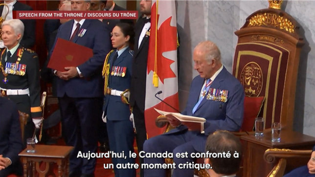 L'autodétermination est une valeur chère aux Canadiens, assure le roi Charles III devant le parlement du Canada à Ottawa, au moment où ce pays dont il est le chef d'Etat fait face aux menaces d'annexion de Donald Trump.