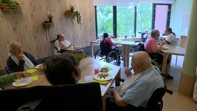 Les résidents du home