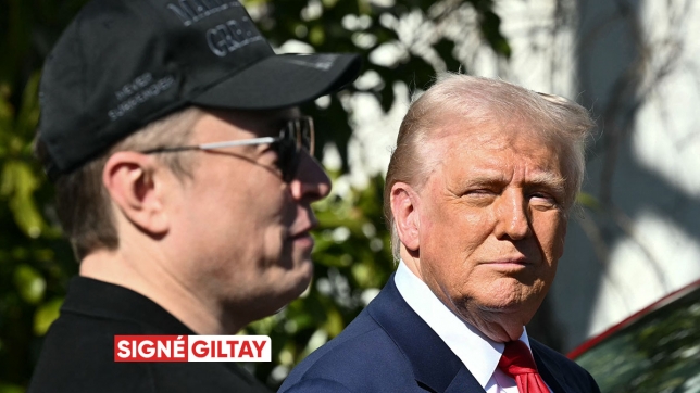 Elon Musk et Donald Trump lors d’une conférence de presse le 11 mars 2025