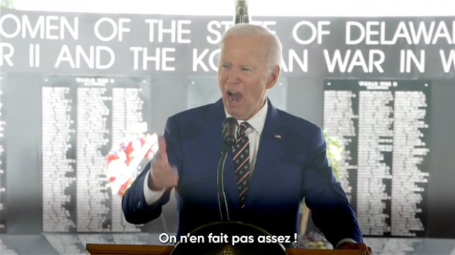 L'ancien président américain affirme que la politique américaine est devenue divisée et amère lors de sa première intervention publique depuis l'annonce de son diagnostic de cancer de la prostate. Chaque génération doit se battre pour préserver la démocratie, ajoute M. Biden lors d'un discours prononcé à l'occasion du Memorial Day dans le Delaware