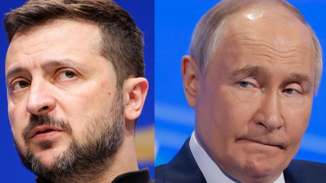 Volodymyr Zelensky et Vladimir Poutine.