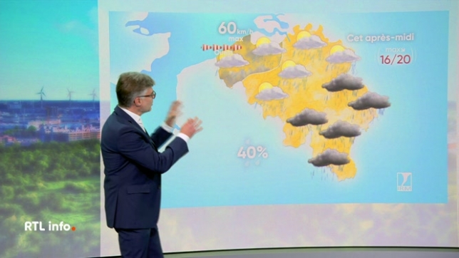 En plateau, Stephan van Bellinghen donne ses prévisions météo pour le weekend.