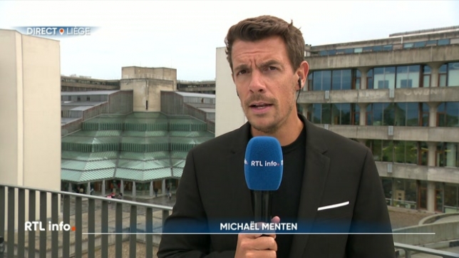 En direct du CHU de Liège, Michaël Menten donne des nouvelles de l'état de santé du pompier Marc Sarlet, gravement blessé lors de l'incendie à la prison de Lantin.