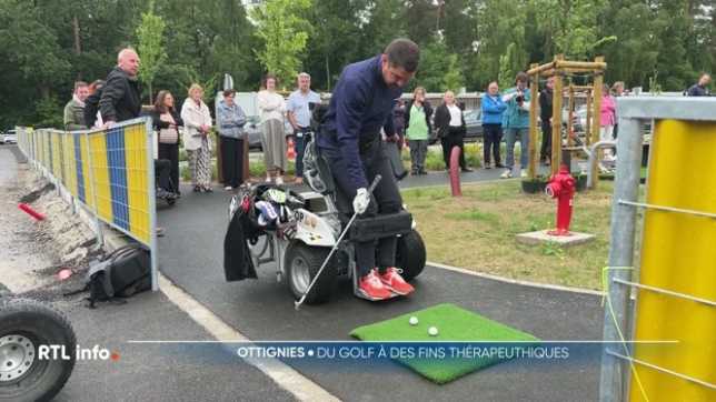 Le centre hospitalier William Lennox située à Ottignies a inauguré un parcours de golf, un sport qui apporte beaucoup aux patients atteints de problèmes neurologiques. C'est un handigolfeur qui a inauguré le parcours.