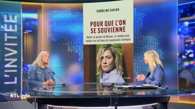 Invitée du RTL info 19h., Caroline Darian, fille de Gisèle et Dominique Pélicot, présente son livre intitulé Pour que l'on se souvienne. Elle y évoque le long et difficile procès durant lequel son père a été jugé.