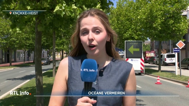 La commune flamande a activité son dispositif pour aujourd'hui et demain afin d'anticiper une affluence accrue en raison des températures élevées attendues dans la station balnéaire. Une partie du centre-ville sera interdite aux voitures entre 12h30 et 17h. Les explications d'Océane Vermeiren.