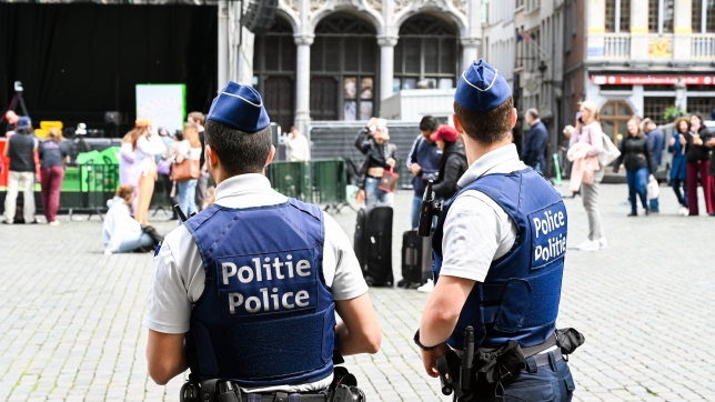 Des policiers à Bruxelles.