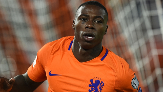 Quincy Promes sous le maillot des Pays-Bas.