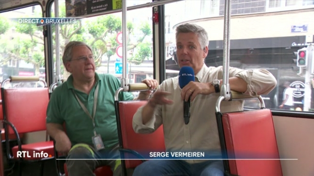 Serge Vermeiren est en direct de la place des Palais, “the place to be” aujourd’hui...