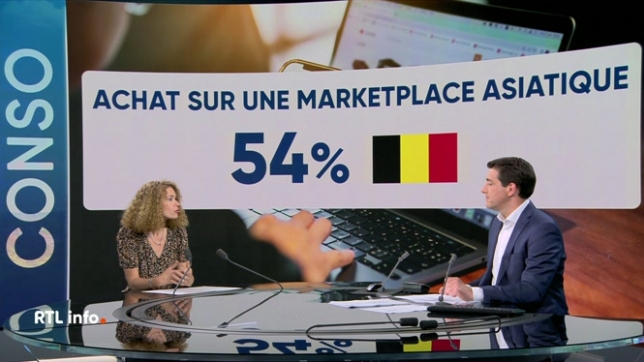 Invitée du RTL info 13h., Julie Frère, porte-parole de Testachats, évoque la plainte portée par 25 organisations de consommateur contre la plateforme chinoise Shein.