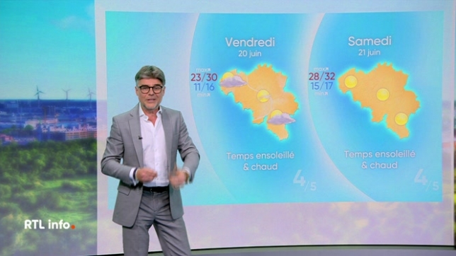 En plateau, Stephan van Bellinghen donne ses prévisions météo pour les prochaines heures et les prochains jours.