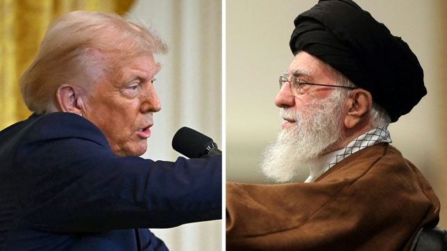 Donald Trump (gauche) et Ayatollah Ali Khamenei (droite)