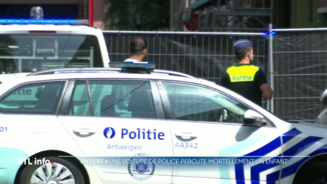 Ce matin, vers 9h45, à Anvers, un enfant de 9 ans a été percuté par une voiture de police en intervention. La voiture avait actionné la sirène et le gyrophare. L'enfant, sur le chemin de l'école, est décédé.