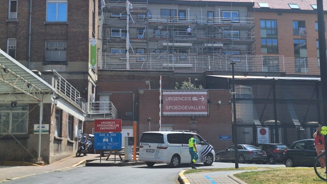 Aux urgences du CHU Saint-Pierre, sur le site Porte de Hal à Bruxelles.