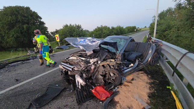Accident chaussée Fernand Deliège à Beaumont