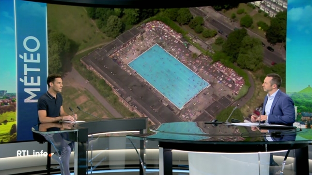 En plateau, Amaury Detroz évoque les températures caniculaires auxquelles doivent faire face plusieurs pays européens comme la France, l'Espagne mais aussi l'Angleterre.