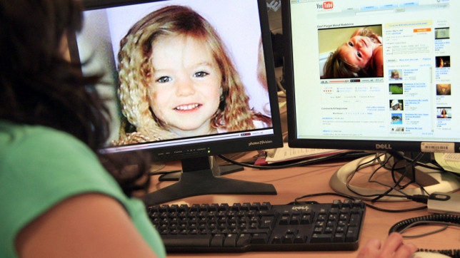 Une photo de Madeleine McCann, une petite Britannique de quatre ans, disparue lors de vacances familiales au Portugal.