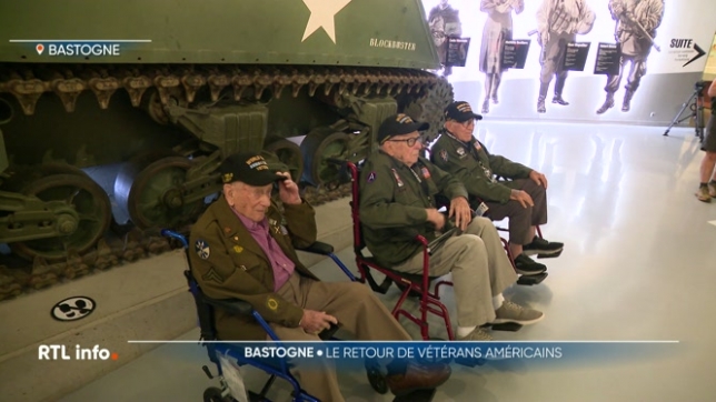 80 ans après la bataille des Ardennes, 8 vétérans américains sont revenus à Bastogne. Un grand moment d'émotion pour ceux qui ont a coeur d'effectuer leur devoir de mémoire et qui mettent les futures générations en garde.