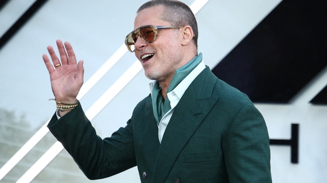 US actor and producer Brad Pitt poses on the red carpet upon arrival for the European Premier of F1 The Movie, at Cineworld Leicester Square, central London, on June 23, 2025. (Photo by HENRY NICHOLLS / AFP)