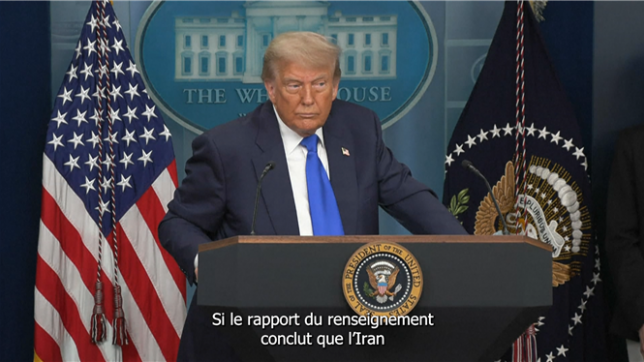 Trump dit qu'il bombarderait à nouveau l'Iran sans aucun doute en cas d'uranium enrichi.