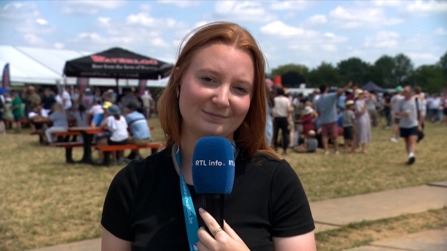 Roxane Josse à la reconstitution de la bataille de Waterloo