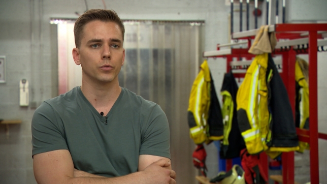 Cédric Collet, sapeur-pompier au poste d’Ans