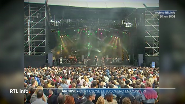 Il y a 23 ans, le festival de Charleroi accueillait des concerts en plein air, avec les chanteurs Curt Close et Zucchero.