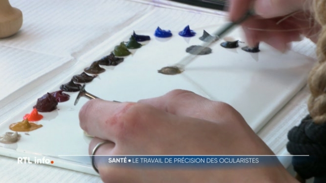 Focus sur le métier d'oculariste, qui crée des prothèses pour les personnes qui ont perdu un oeil ou une partie d'oeil. La Belgique est un des seuls pays à utiliser une technique manuelle.