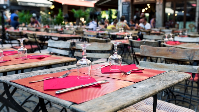 Terrasse de restaurant