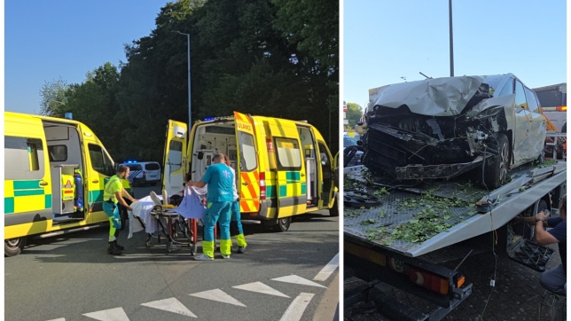 Une jeune femme transportée en milieu hospitalier.