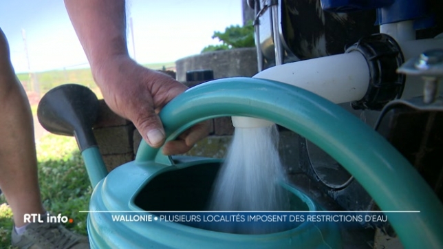 La sécheresse inquiète certaines communes wallonnes. Les fortes chaleurs ont fait grimper la consommation, raison pour laquelle certaines localités ont décidé d'imposer des restrictions. Celles-ci concernent les communes de Léglise, Rochefort, Bouillon et Habay.