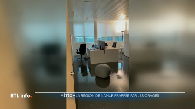 Des orages ont provoqué des dégâts dans certaines régions, hier soir. A Namur, l'eau est montée très vite et des infiltrations d'eau ont même été constatées dans La Maison des parlementaires, extension du parlement wallon construite il y a à peine deux ans.