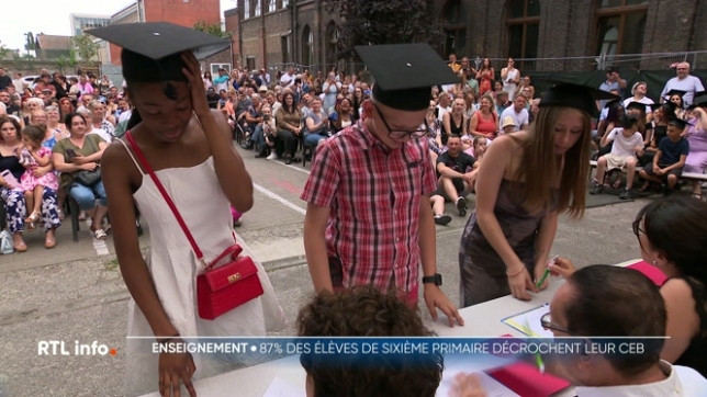 86,9% des élèves qui ont passé leur CEB cette année l'ont réussi. L'obtention de ce diplôme a été célébrée dans les écoles. Ce fut le cas hier soir à l'Institut Sainte-Marie de Châtelet lors d'une cérémonie pour le moins originale.