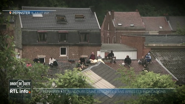 Il y a 4 ans, des inondations terribles frappaient notre pays. Ces images ont fait le tour du monde : 19 habitants de Pepinster coincés durant 11h sur le toit de leur maison, avant d'être sauvés par les pompiers. Ce soir, nos équipes ont retrouvé l’une de ces sinistrés.