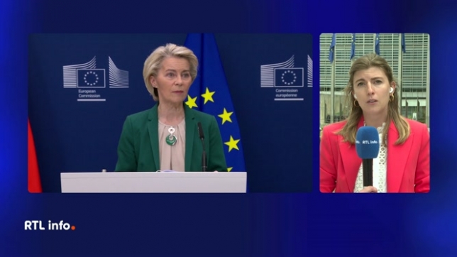 En direct du quartier européen à Bruxelles, Laura Van Lerberghe revient sur la stratégie que pourrait adopter l'Union européenne après la décision de Donald Trump d'imposer des droits de douane à hauteur de 30% dès le 1er août prochain.