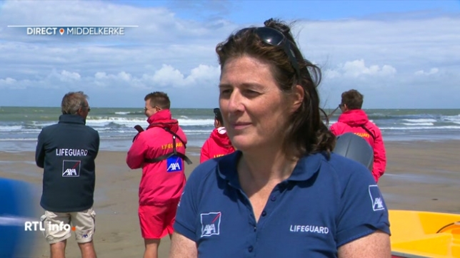Claire Carosone est avec les sauveteurs qui surveillent le bord de mer. C'est la sécurité des vacanciers qui prime avant tout...