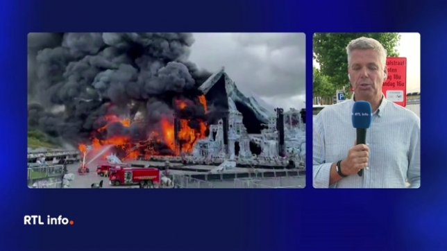 La scène principale de Tomorrowland est la proie des flammes. L'événement doit se tenir du 18 au 20 juillet et du 25 au 27 juillet à Boom, en province d'Anvers.