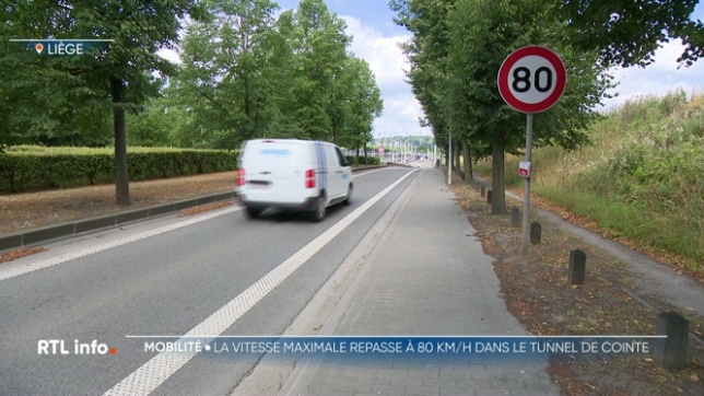 Depuis ce matin, la vitesse maximale sur la liaison E25-E40 sous Cointe est de nouveau fixée à 80 km/h. Cela faisait 4 ans, depuis les inondations de l'été 2021, que la vitesse était limitée à 50.